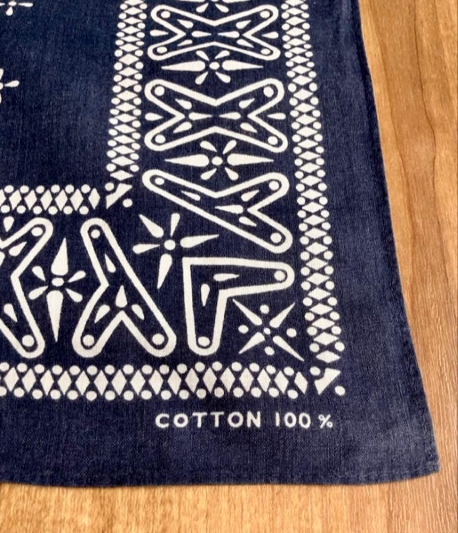 ビンテージ クロス柄 バンダナ ネイビー 90s スーサイダルテンデンシーズ