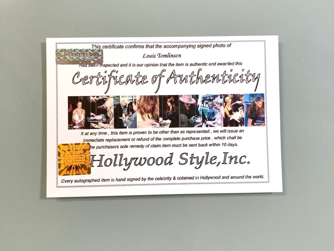 ルイ・トムリンソン直筆サイン入り超大型写真…Louis Tomlinson…