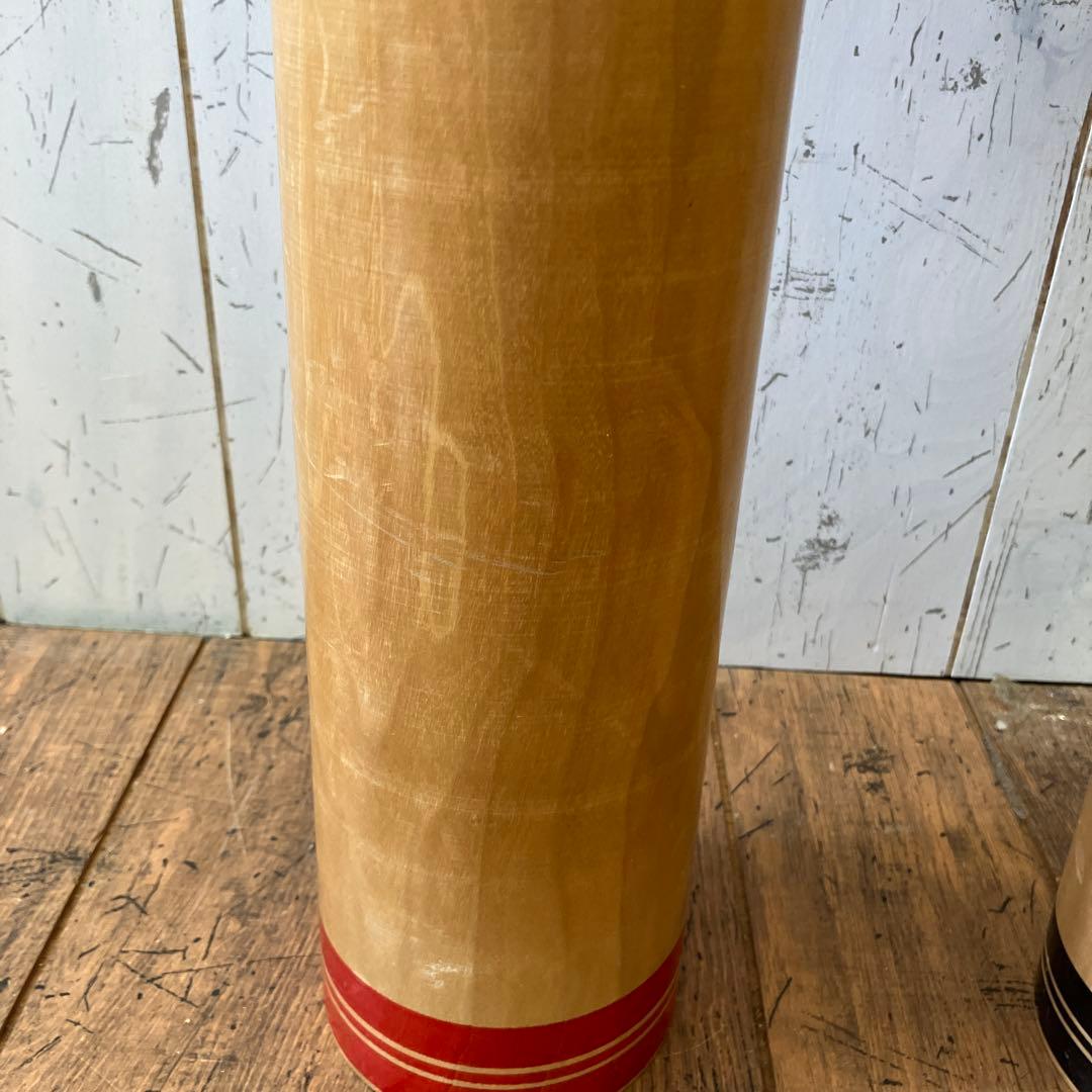 昭和レトロ 木製 大型こけし 小芥子 伝統工芸 工芸品 民芸品 置物セット ペア