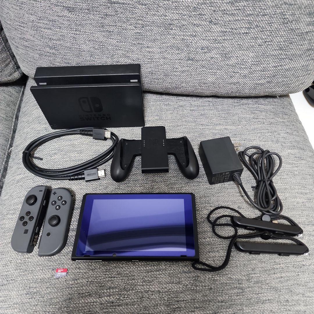 は*読様 美品 Switch 本体 ブラック 付属品付き＋ケース2種＋micro