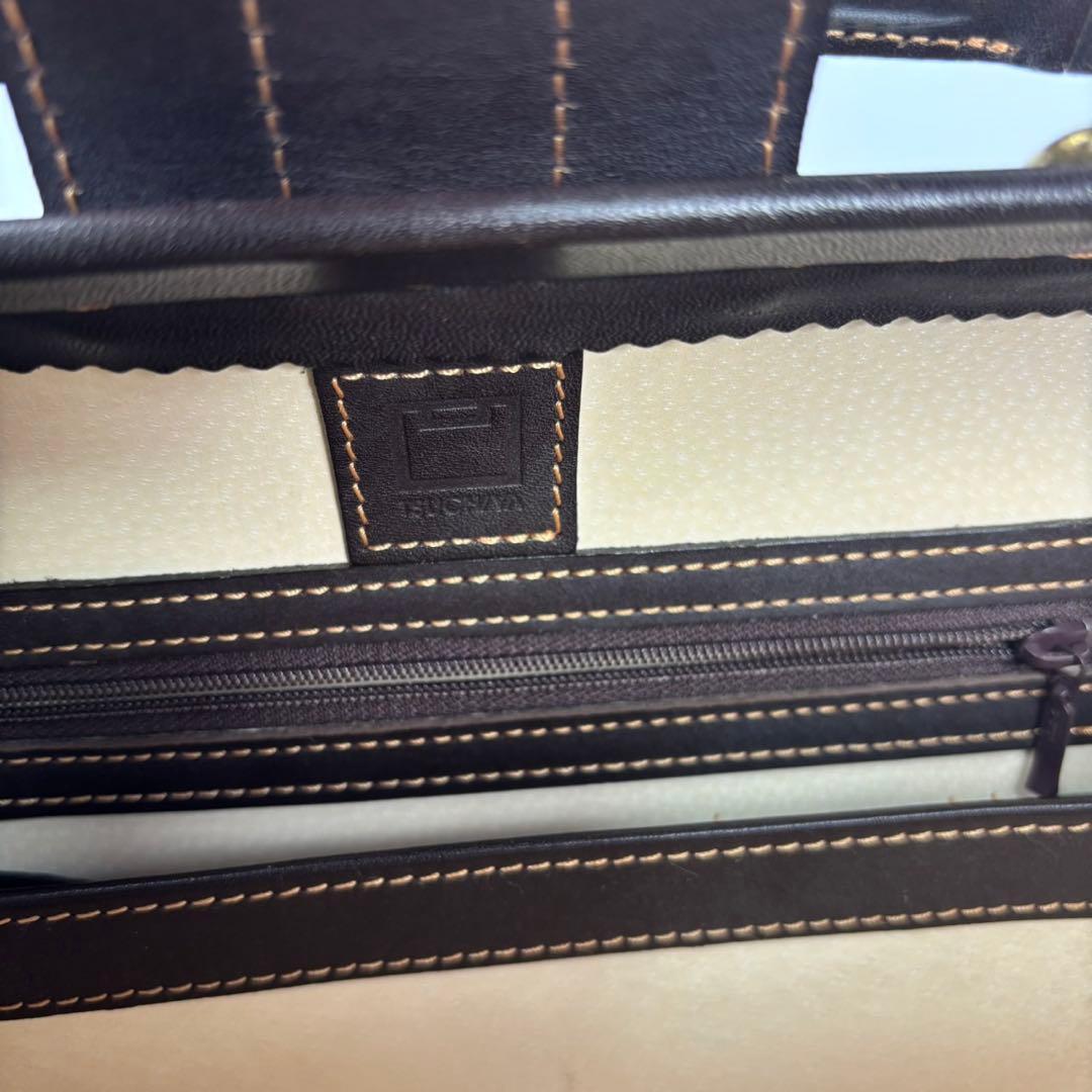 【廃盤】土屋鞄 ダレスバッグ ブライドルレザー ビジネスバッグ　ブラウン　ミニ