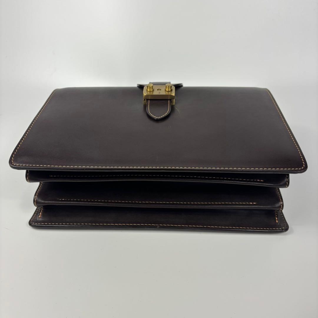 【廃盤】土屋鞄 ダレスバッグ ブライドルレザー ビジネスバッグ　ブラウン　ミニ