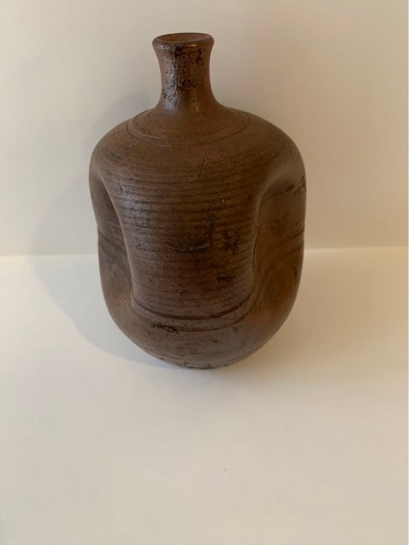 古備前焼　人形徳利　木村庄三郎