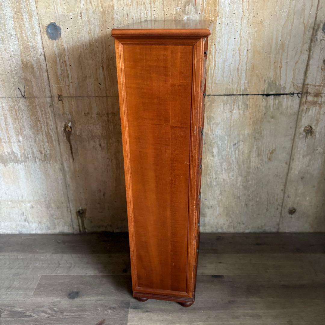 イタリア　象嵌7段チェスト　ミドルチェスト　ヴィンテージ