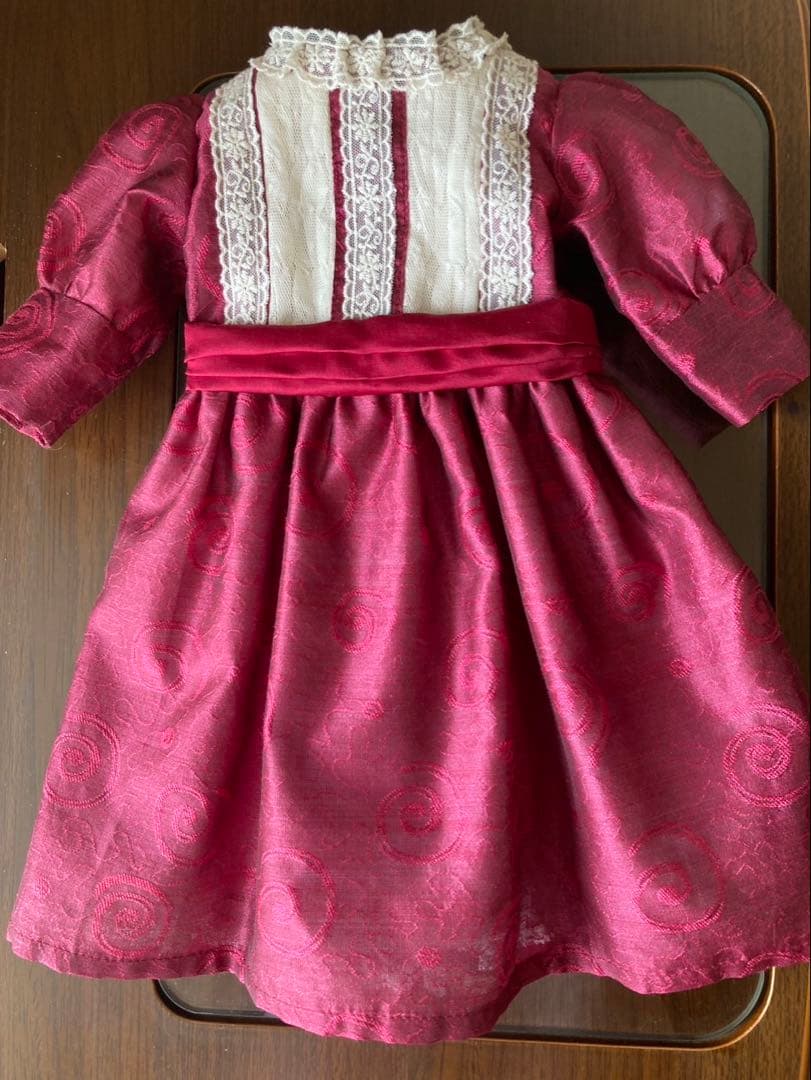 アンティークドール　ワンピース　ボンネットセット