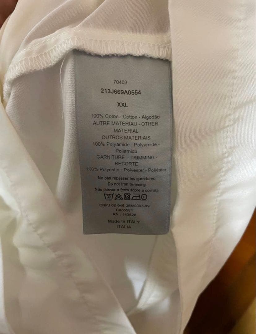 Y*o様 【いいね毎に値引き中】超美品　Dior×SacaiコラボTシャツ　XX