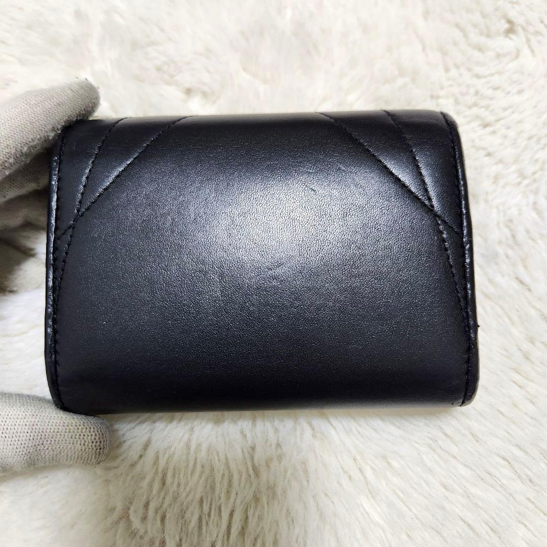 ✨極美品　人気✨ドルガバ　三つ折り　ディボーション　ブラック　レザー　金具