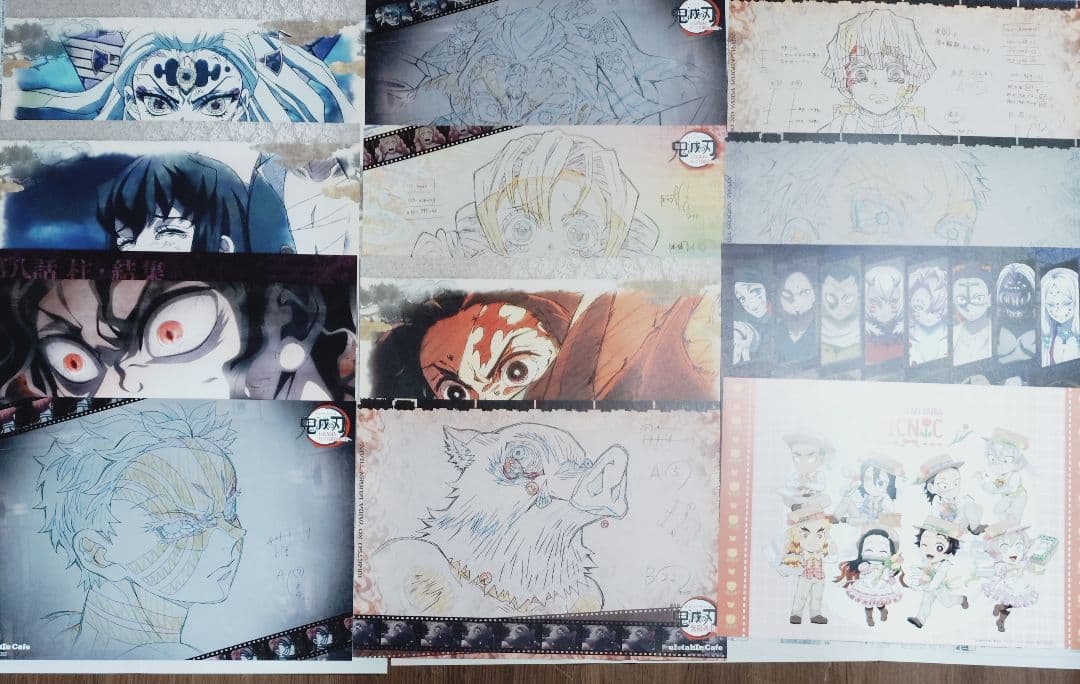 鬼滅の刃　カフェ　ダイニング　ランチョンマット86枚まとめ売り　義勇　実弥他