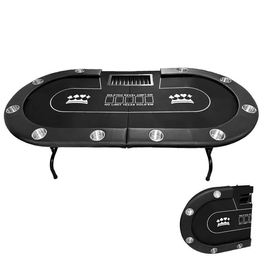 新品*ポーカーテーブル10人対応カジノ チップラック ドリンクホルダー赤