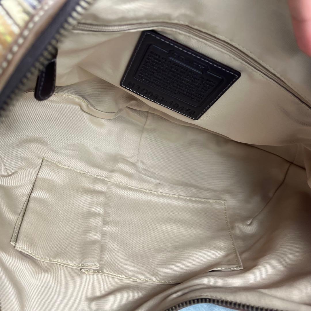 バッグ Coach Hobo Shoulder Bag Brown Leather