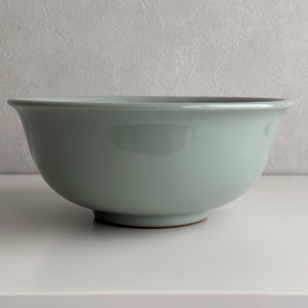 宮永東山 青磁 菓子鉢 共箱