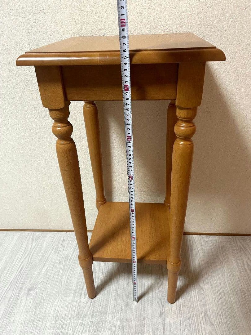 飛騨産業 キツツキ 木製 電話台 花台棚 台 シンプル　ビンテージ