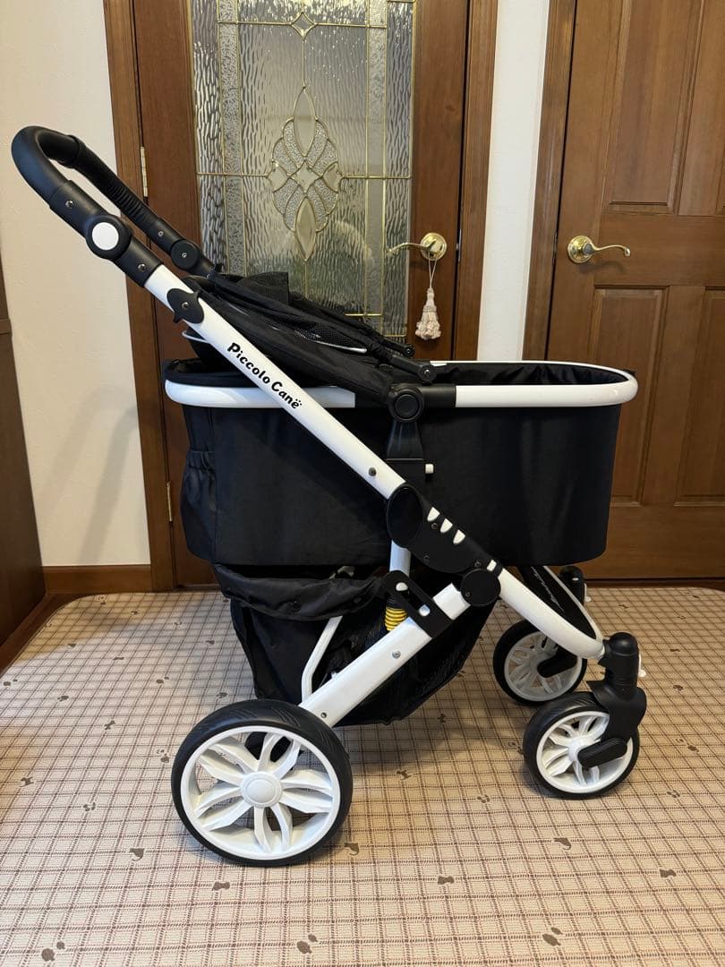 Petique ペットカート ブラック/ホワイト