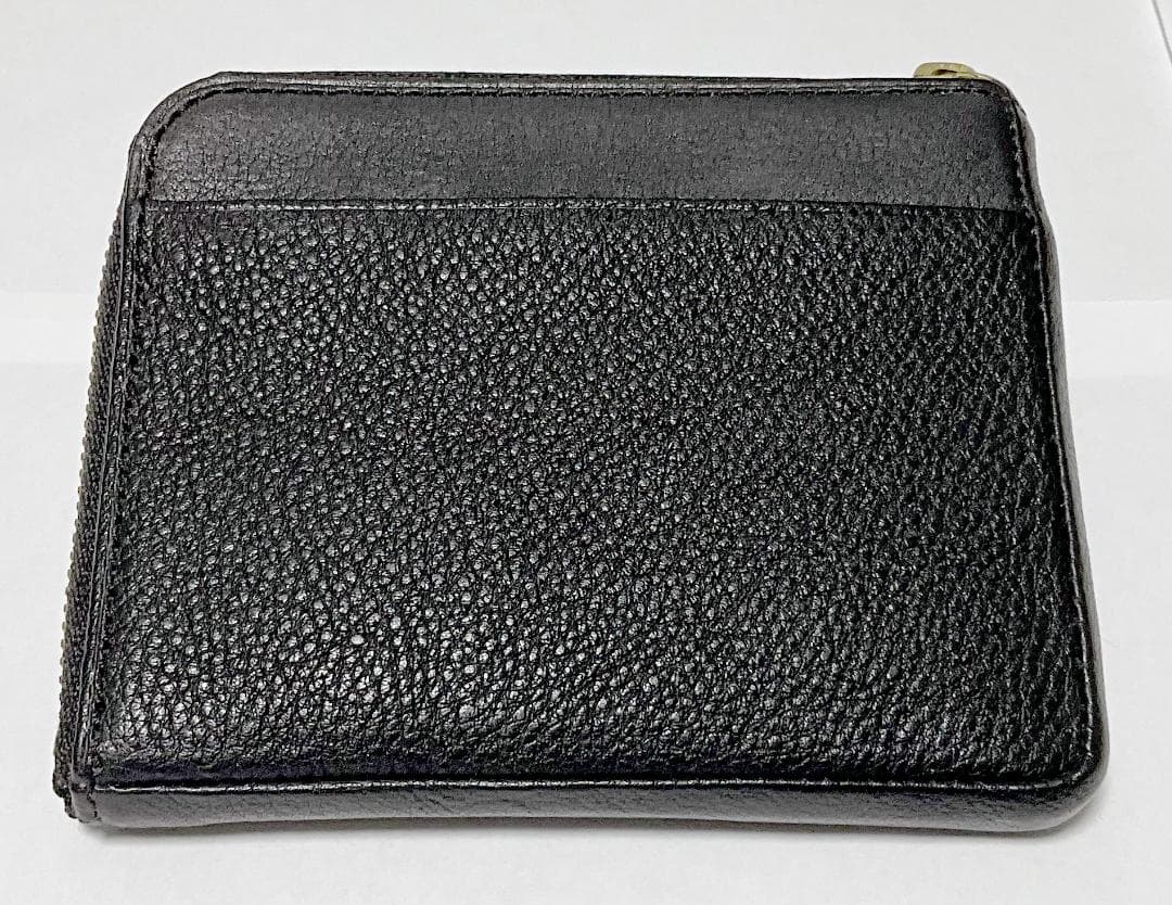 美品★GANZO Lファスナー レザー ミニ財布 コンパクト財布