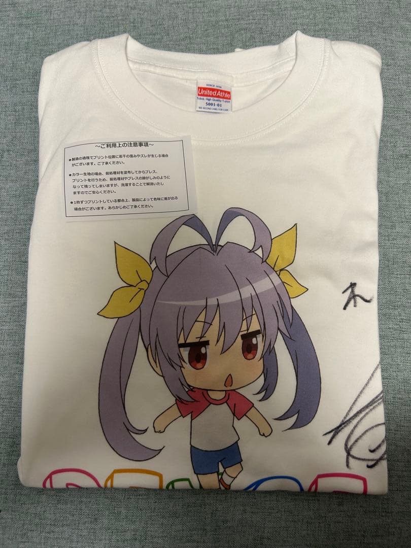 のんのんびより　宮内れんげ役　小岩井ことり直筆サイン入りTシャツ