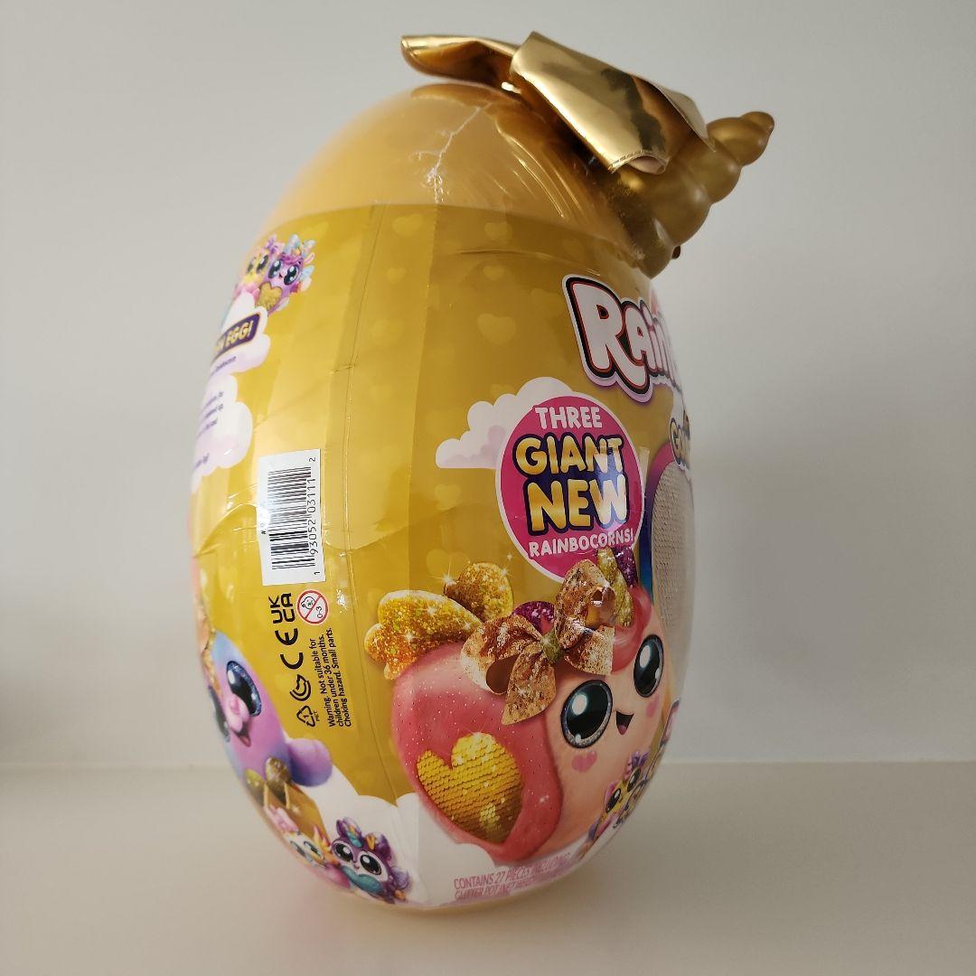 巨大 レインボーコーンズ ゴールデンエッグ　トナカイ　ぬいぐるみ　サプライズトイ