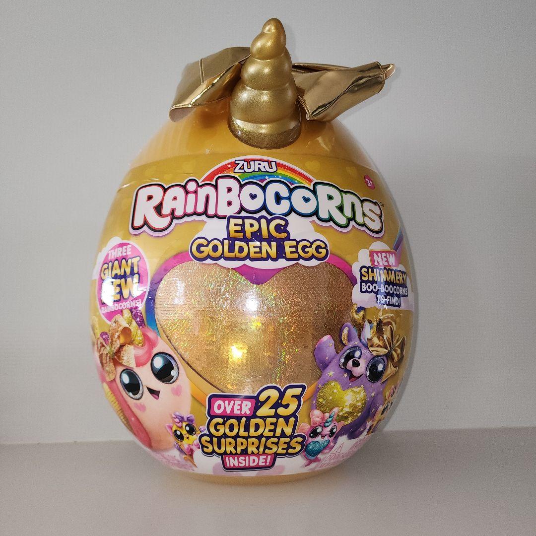 巨大 レインボーコーンズ ゴールデンエッグ　トナカイ　ぬいぐるみ　サプライズトイ