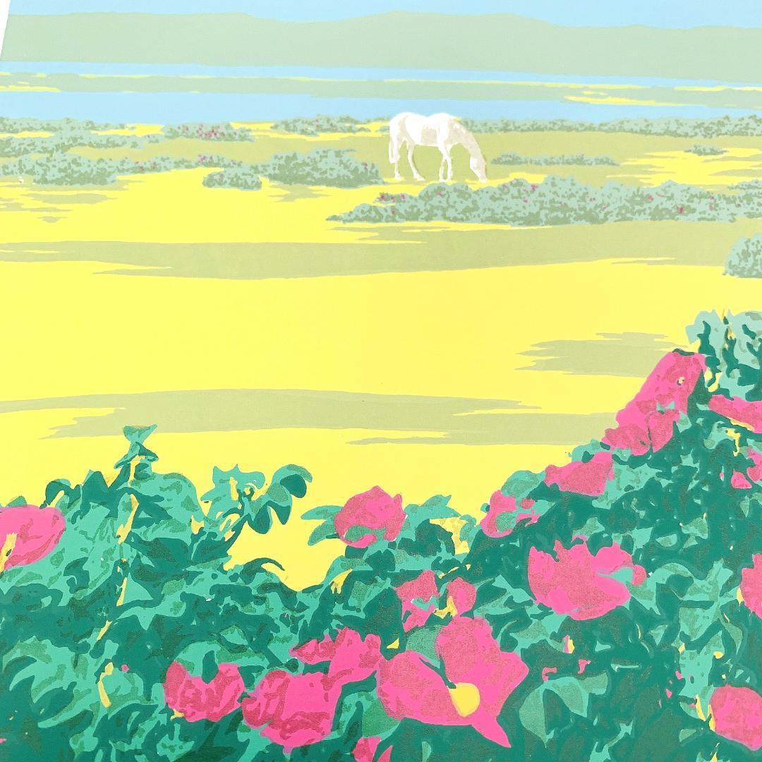 真作保証 本間武男『馬その7』シルクスクリーン 版画 ED 319/350