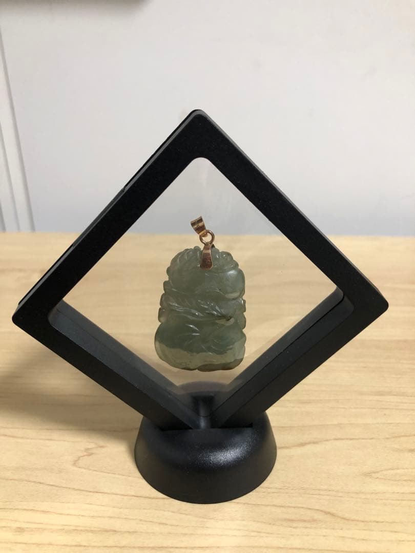 激安★翡翠トップ★最高級★フロートコレクションケース付き