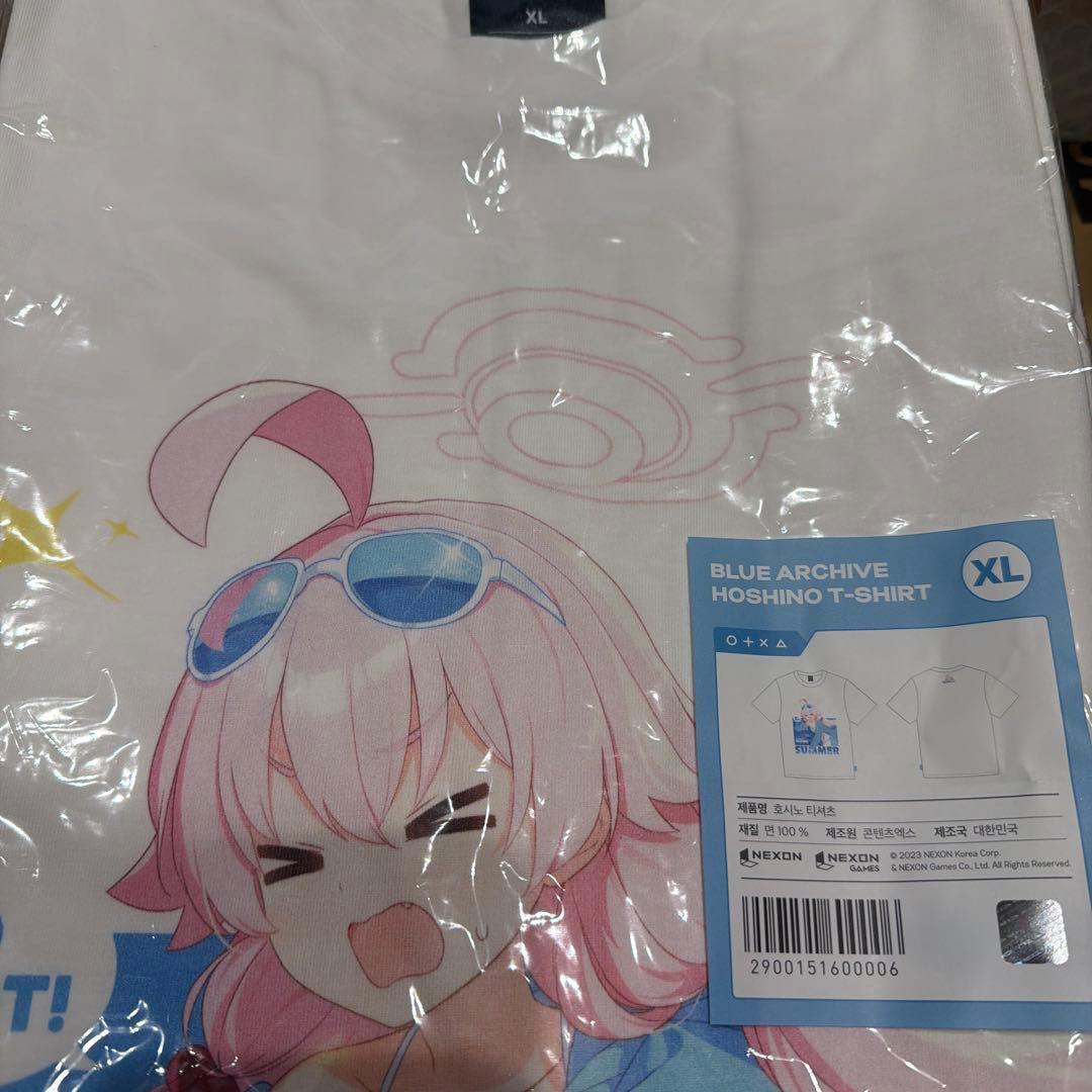 ブルーアーカイブ ブルアカ 韓国公式 ホシノ SUMMER Tシャツ XL