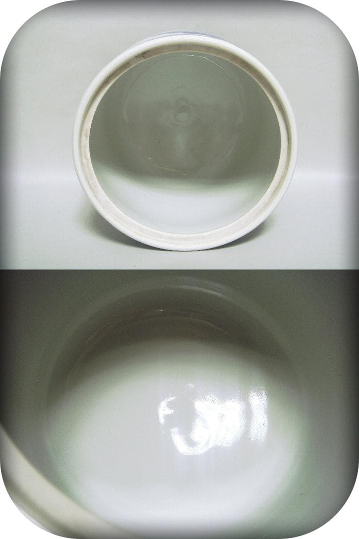 64『染付 松竹梅 水指 共箱』　　/骨董品 古美術 茶道具 アンティーク