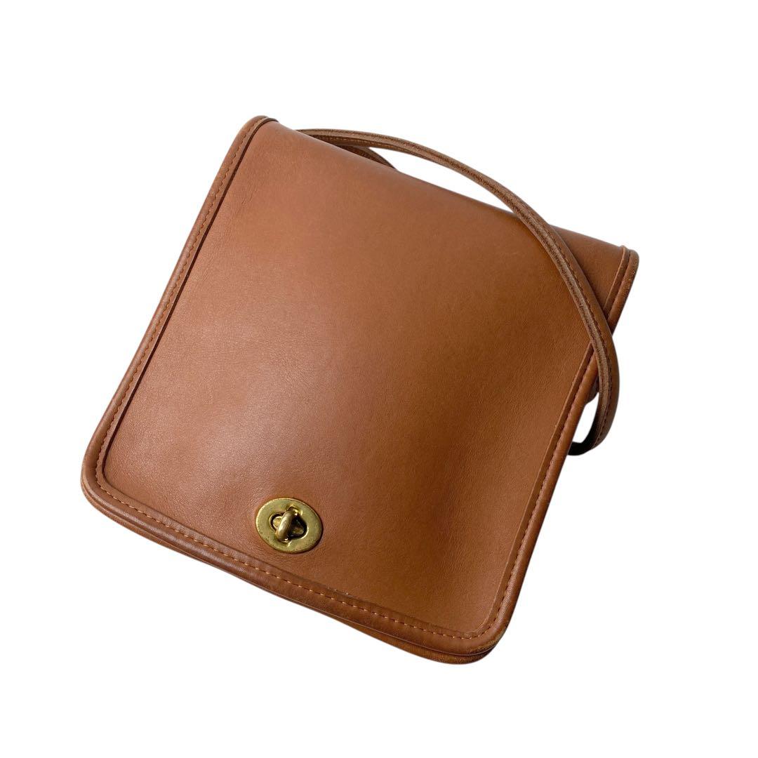 old coach オールドコーチ ショルダーバッグ オールレザー ターンロック