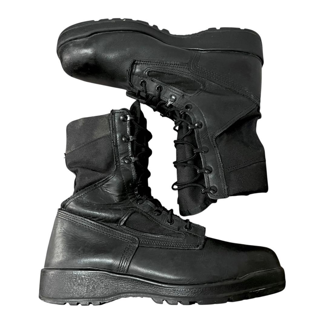 BELLEVILLEベルビル USA製 ミリタリーブーツ トゥガード 黒 11