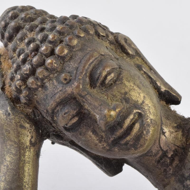 仏教美術　古銅　涅槃像　寝釈迦像　仏像　置物　N　8702