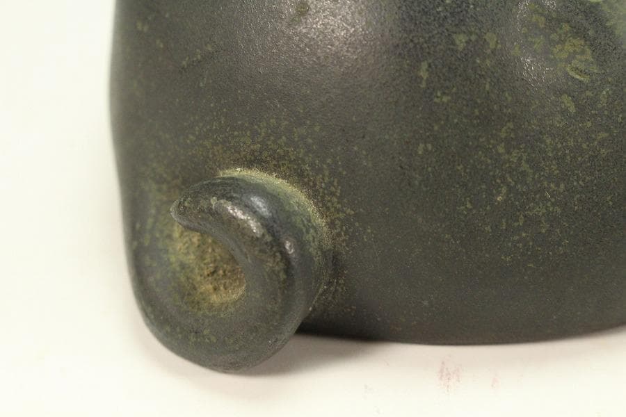 古銅 小狗 置物(K-A814)