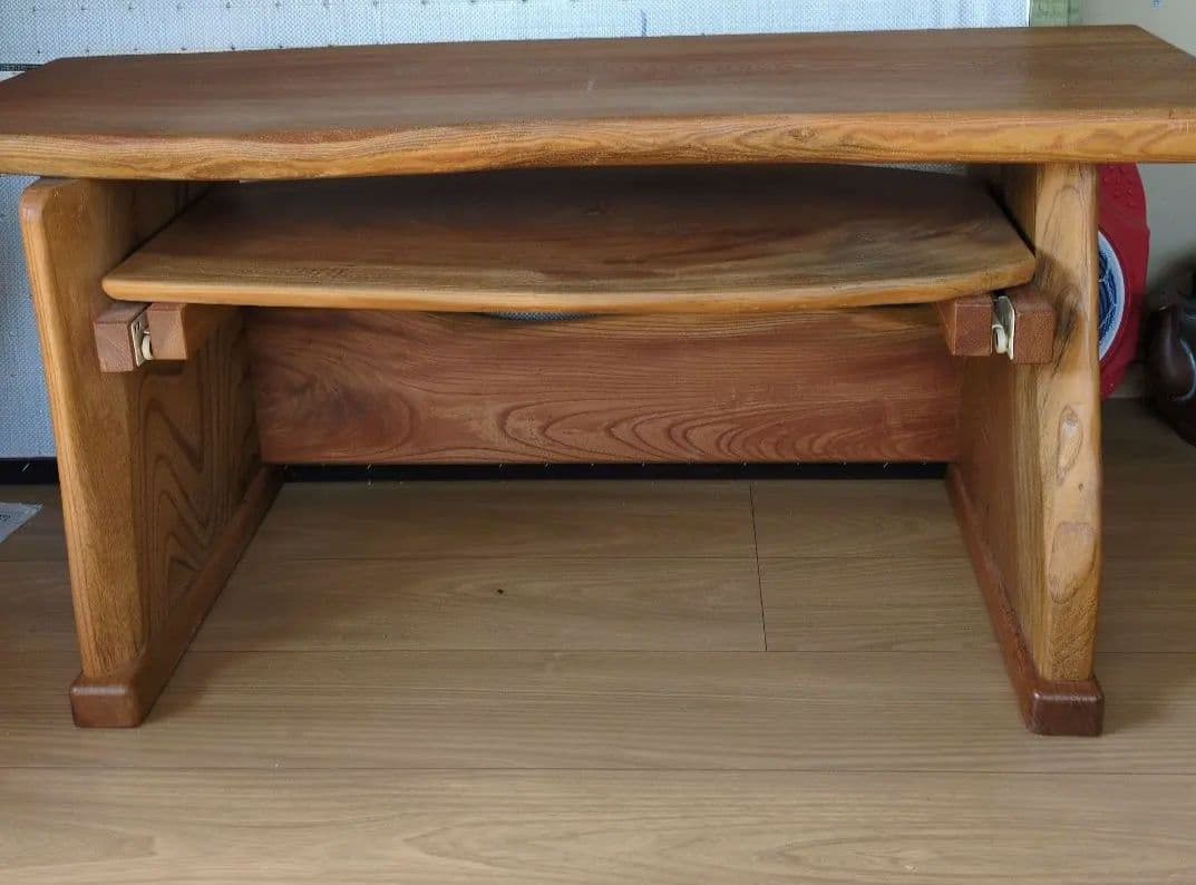 欅曲線デザインパソコンデスク