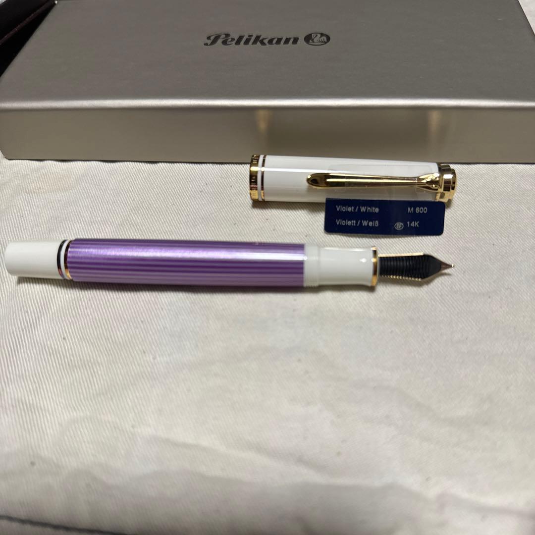 ペリカン 特別生産品 スーベレーンM600 バイオレットホワイト ＥFニブ極細字