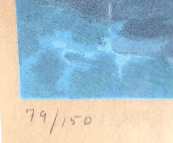 東山魁夷 海山十題 潮声 1977年 限定部数 79/150 リトグラフ