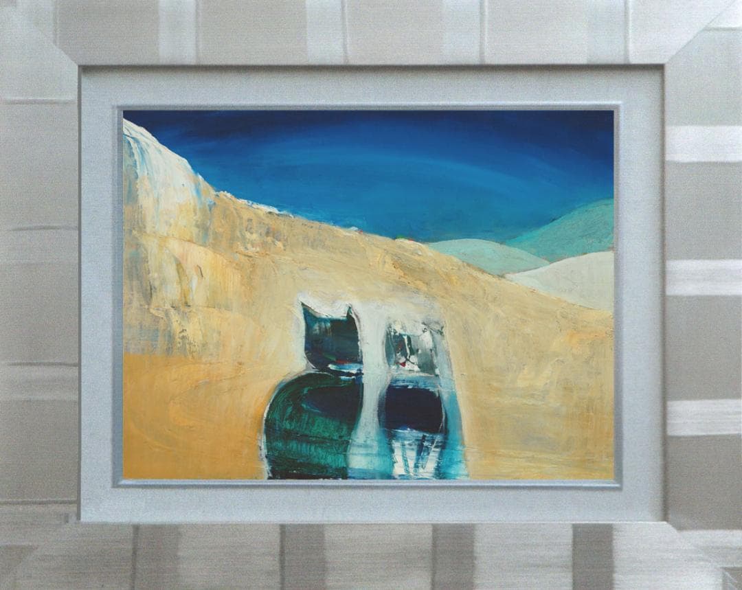 油絵 菅家令子 絵 絵画 インテリア 額付(白) F6-071019 猫たち