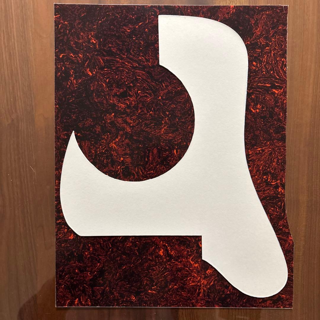 再現‼️レスターフラットピックガード用素材‼️型サンプル＋実物大カラーコピー