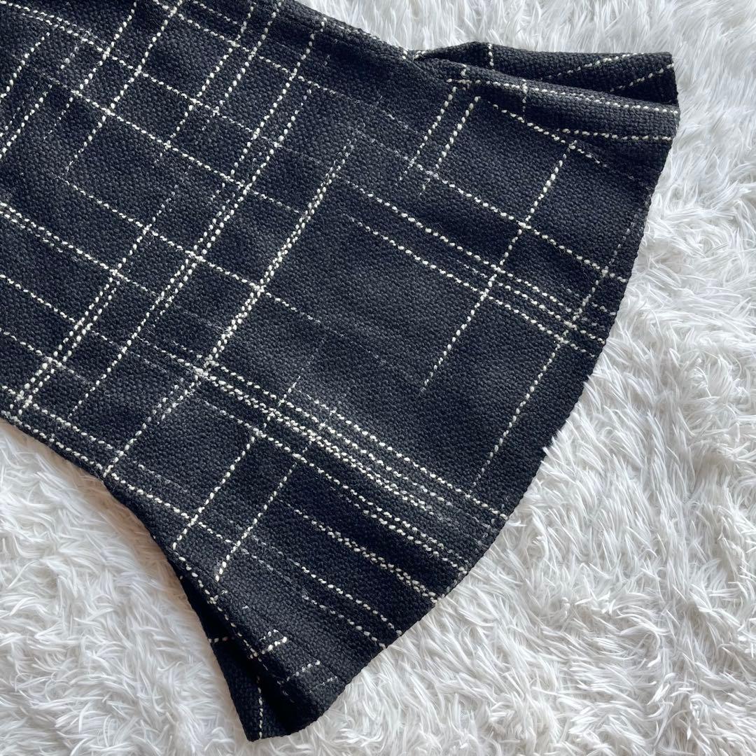 【タグ付き】 アドーア クラシカルツイードスカート タイトスカート ペプラム