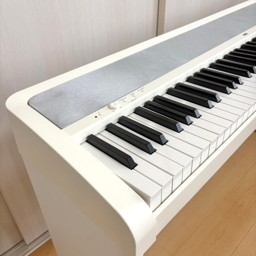 【完全動作品】KORG デジタルピアノ B1 ホワイト 88鍵盤 スタンド付き