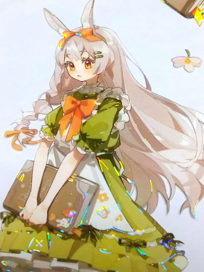 J528＃春日野餐(贝壳光)冰川切り売り海外人物マステ女の子