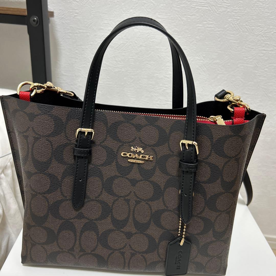 コーチハンドバッグ　Ｃ4250 ダークブラウン2WAYバッグ　ショルダーバッグ