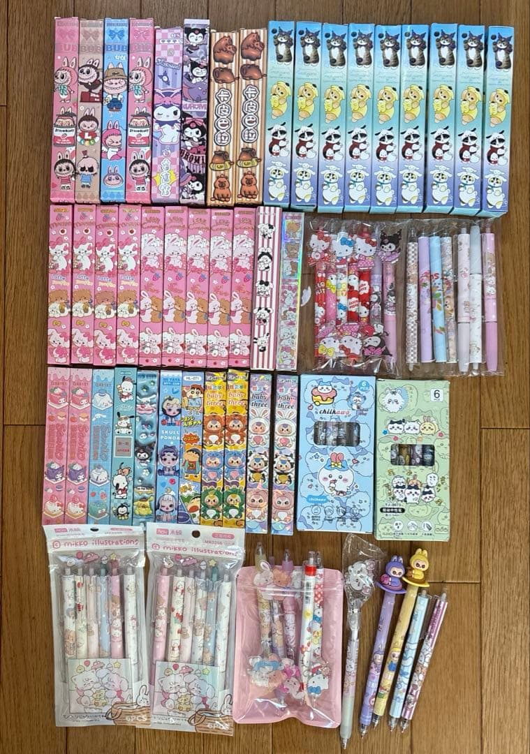 キャラクターボールペン87本セット