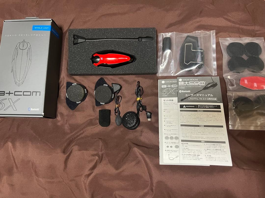 B+COM 6X レッド/ブラック