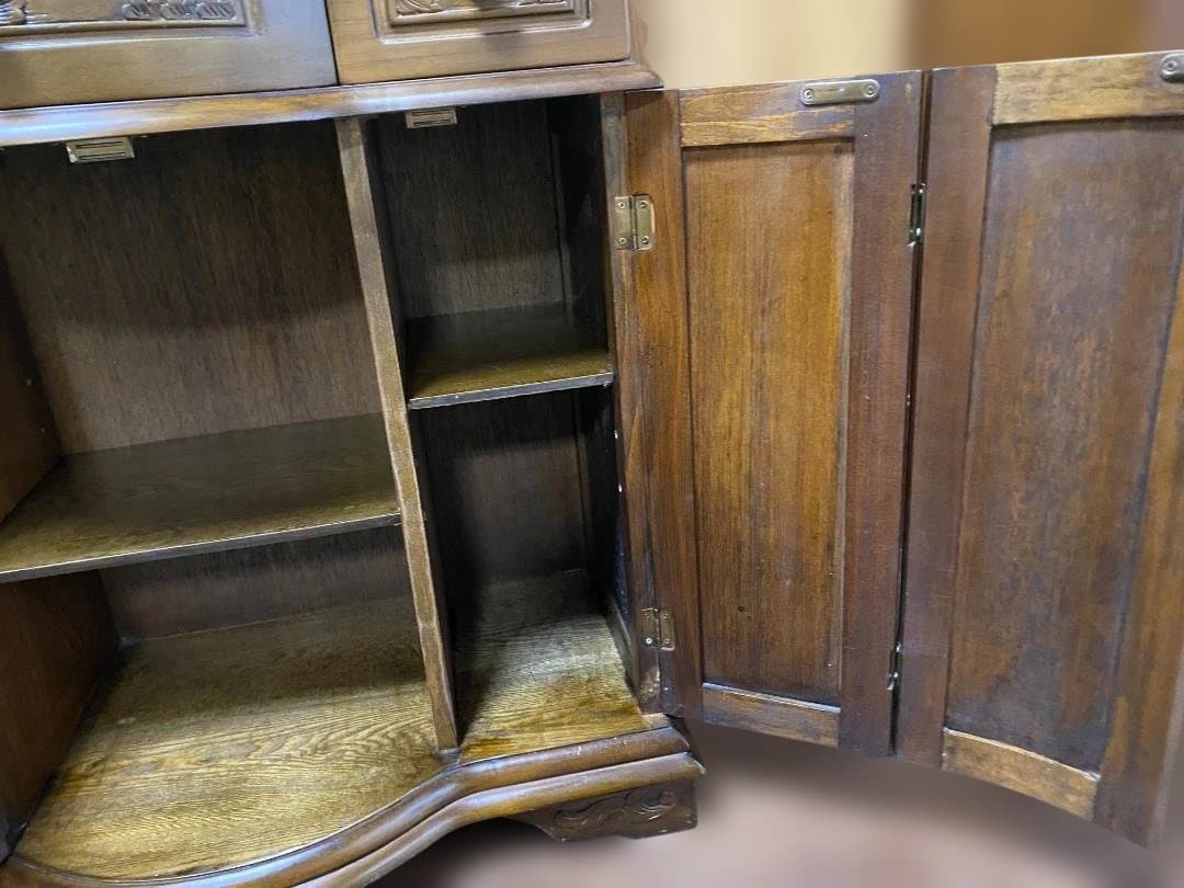 アンティーク風 天然木 キャビネット チェスト サイドボード　12c139