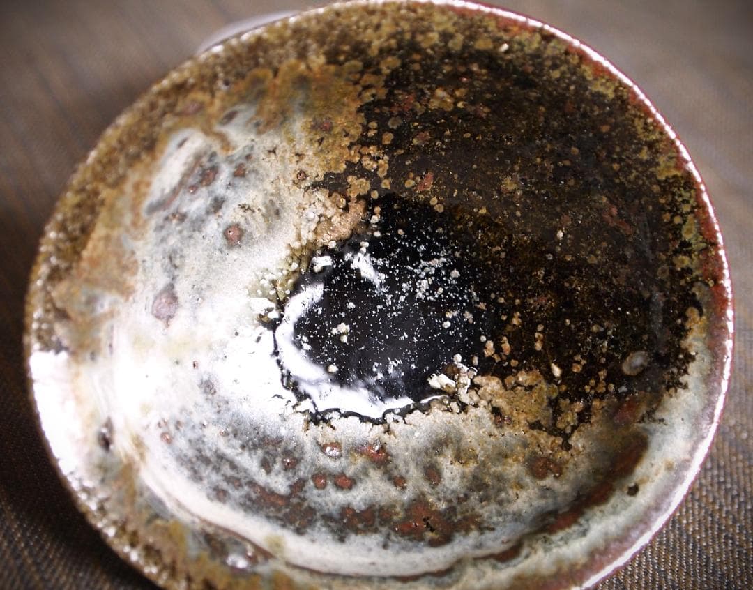 人気作家★辻村塊【師＆父：辻村史朗】★粉引盃★共箱・友布・栞