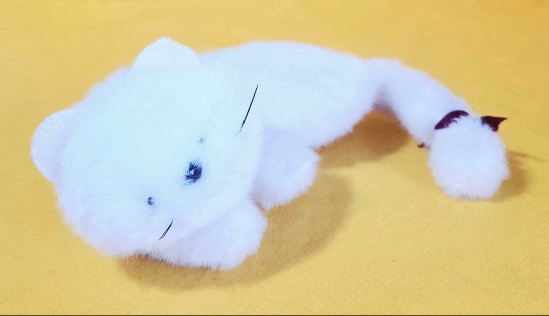 1970年代製エトワールetoileビンテージぬいぐるみ白猫ネコ昭和レトロ人形