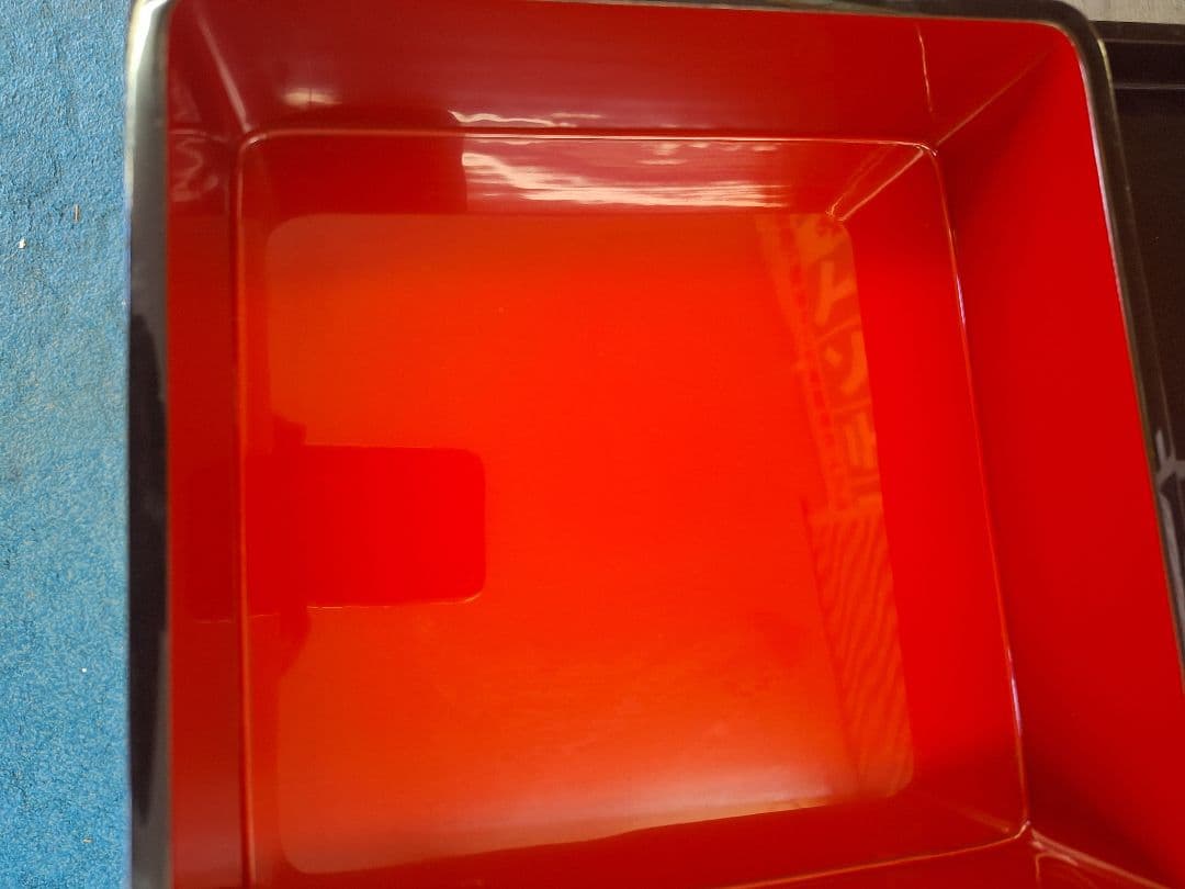 新品！河和田(かわだ越前)漆塗り　二重二枚蓋　宝づくし 二段かさね御重 二枚 蓋