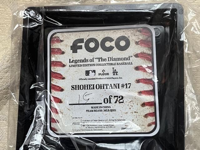 【72個限定】大谷翔平25OpeningDayBaseball・FOCO社#15