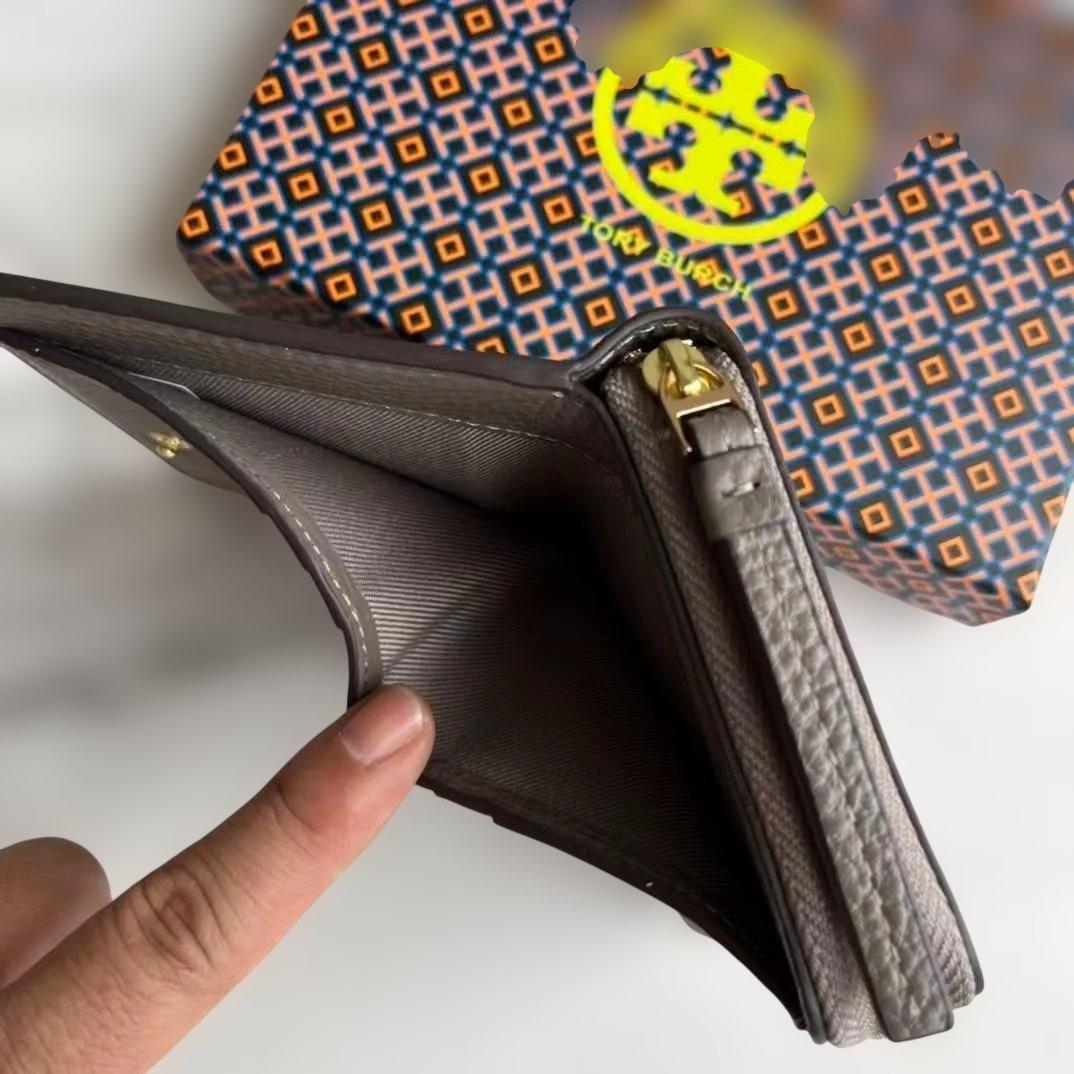 早い者勝ち！グレー 二つ折り財布