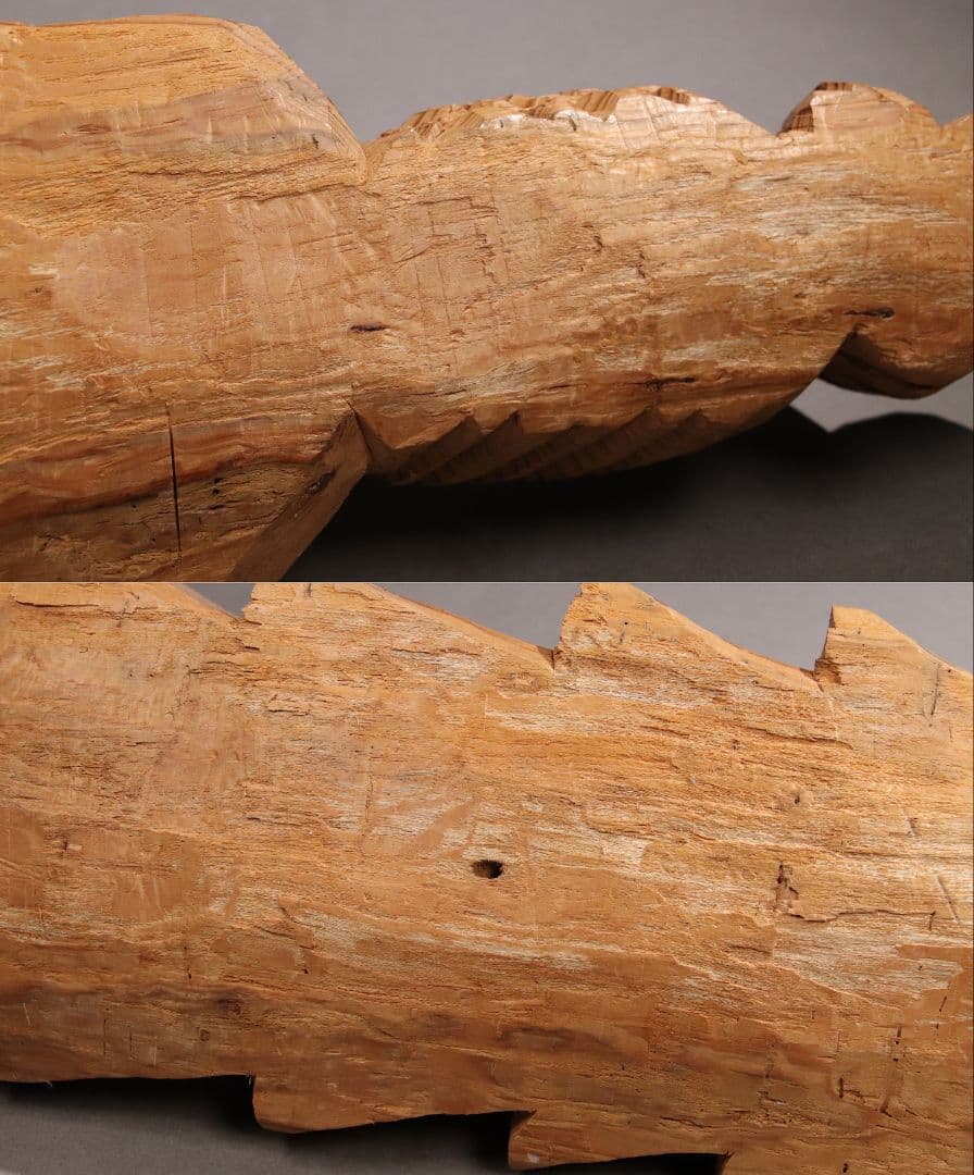 CG26 木彫 円空仏 高75.5cm / 仏教置物一刀彫仏像密教菩薩如来彫刻