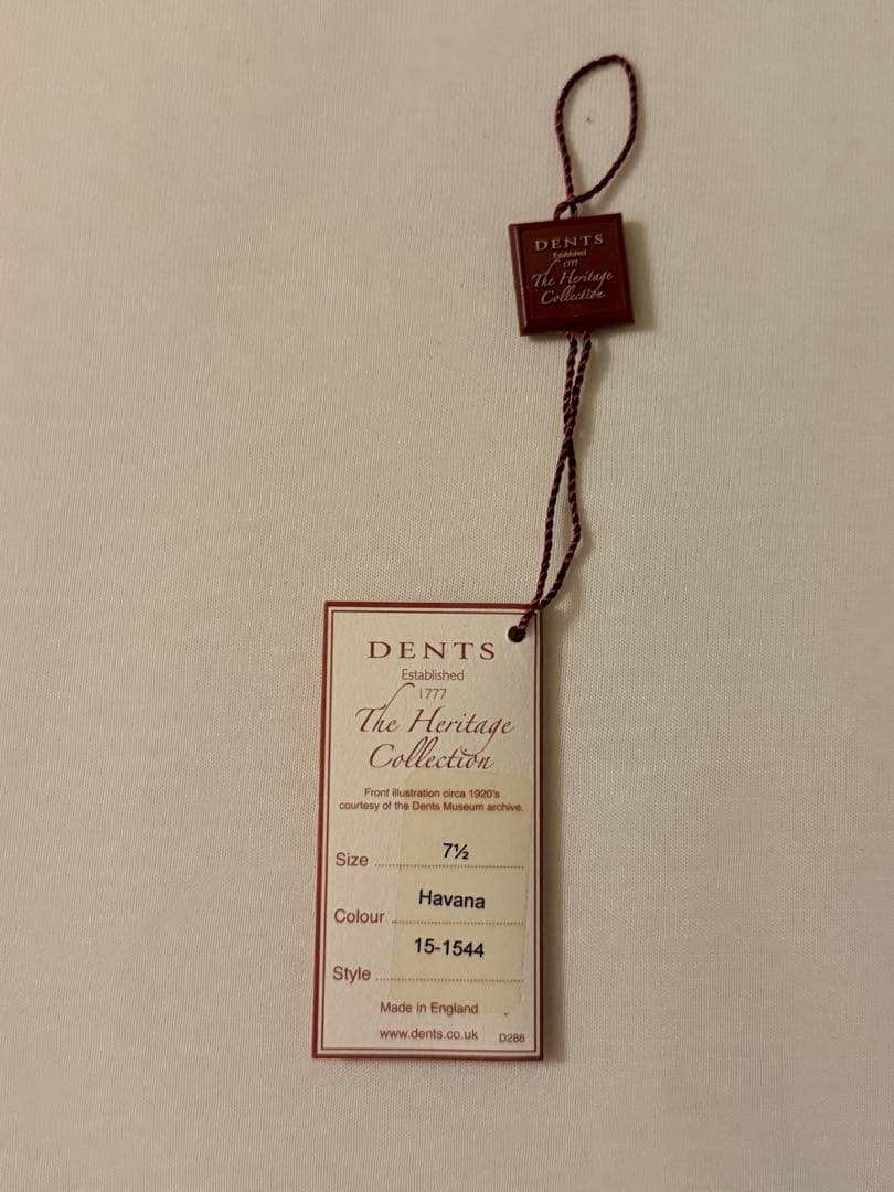 DENTS革手袋　ラビットファー裏地