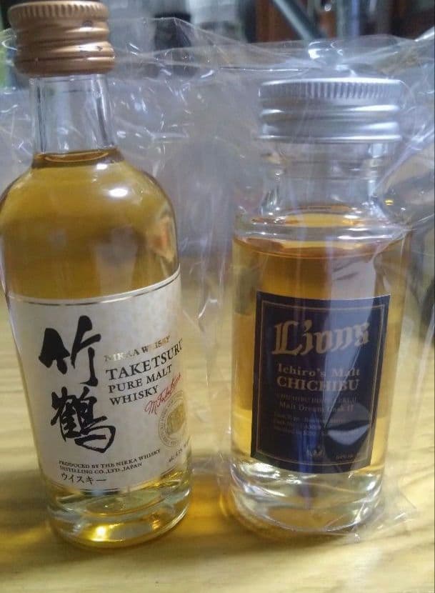 イチローズモルト限定品 埼玉西武ライオンズと竹鶴ミニボトルセット