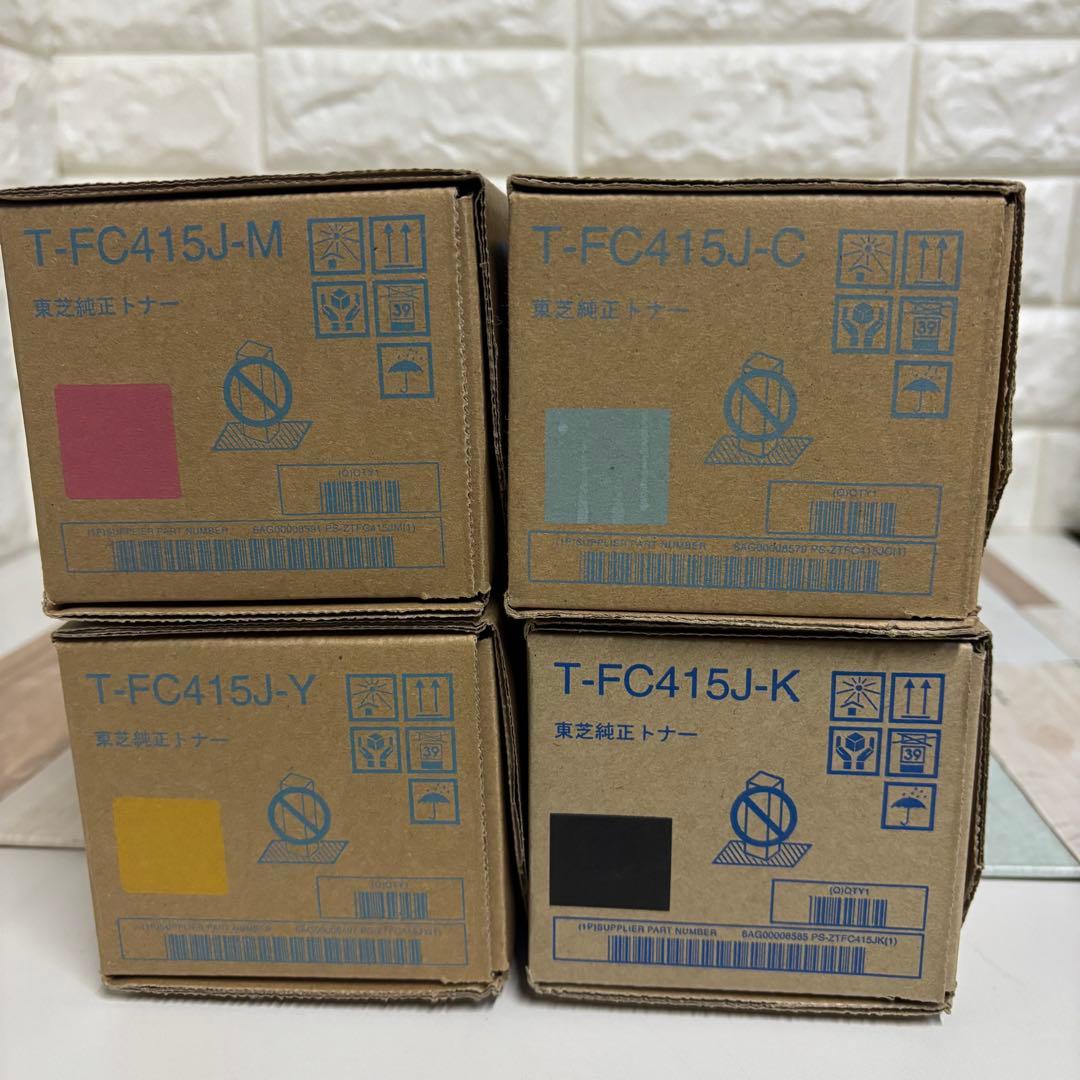 ➁ TOSHIBA 東芝純正トナー T-FC415J 4色セット
